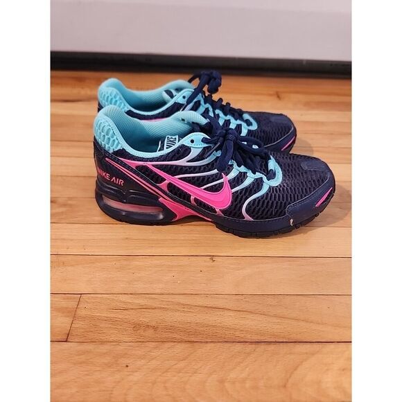 Size 5.5- Nike Air Max Torch 4 Midnight Navy Pink Blast - Picture 3 of 6